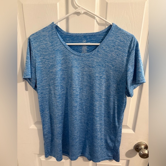 Real Essentials Heather Blue Women's Short Sleeve Tee - Picture 1 of 3